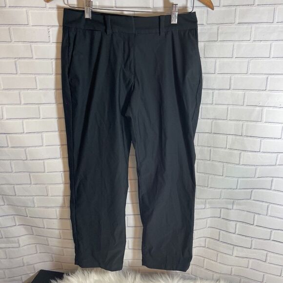 Nike Golf Black Tournament Dri Fit Crop Pants Sz 4 - Picture 2 of 7